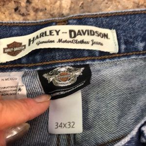 Mens Harley Davidson Jeans, dark denim, 34x32